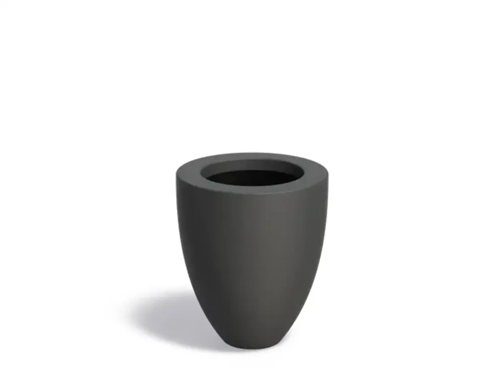 Aanbieding Adezz Canna Plantenbak Polyester Rond 50 x 50 x 59 cm Zwartgrijs