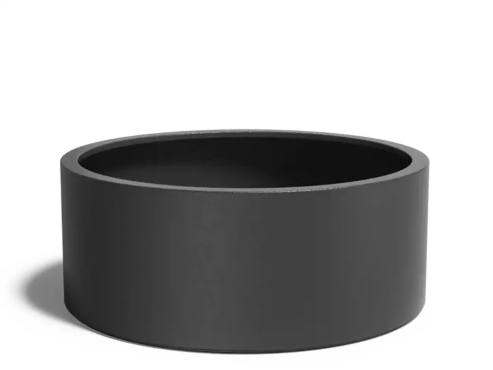 Adezz Circum Plantenbak Polyester Rond Recht 150 x 150 x 60 cm Zwartgrijs Gecertificeerd