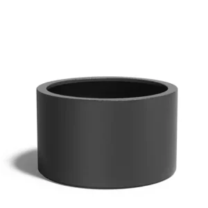 Adezz Circum Plantenbak Polyester Rond Recht 100 x 100 x 60 cm Zwartgrijs Lage Kosten