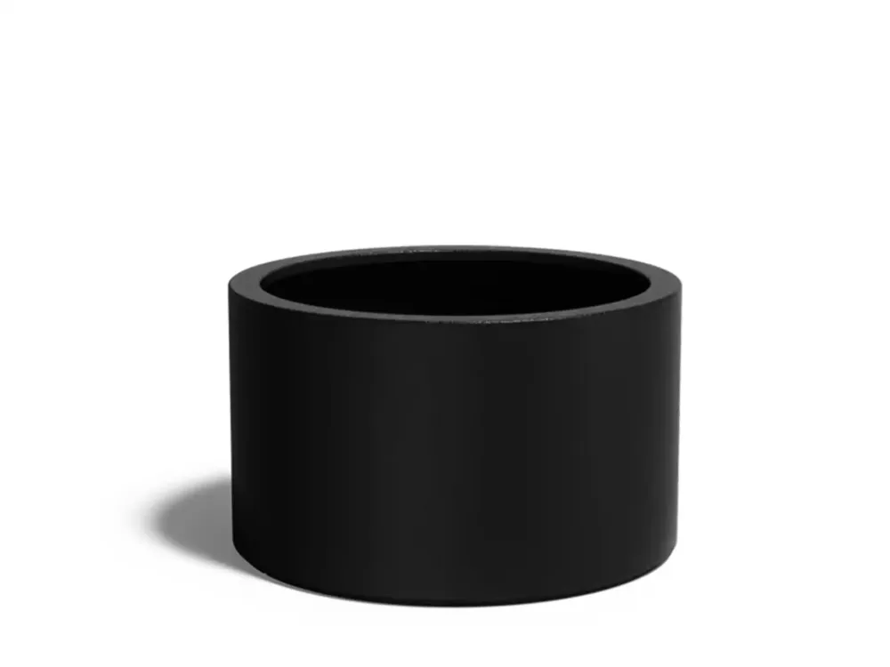 Adezz Circum Plantenbak Polyester Rond Recht 100 x 100 x 60 cm Gitzwart Aanbieding