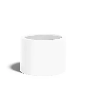Adezz Circum Plantenbak Polyester Rond Recht 80 x 80 x 60 cm Verkeerswit Hoge Kwaliteit