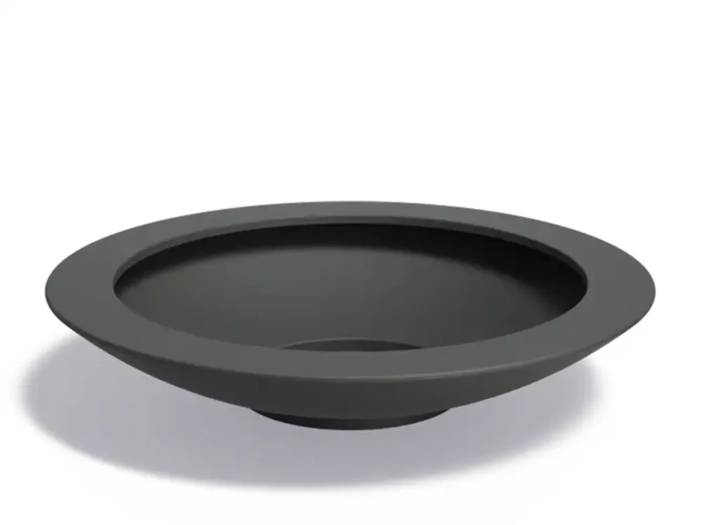 Beperkte Voorraad Adezz Ceder Plantenbak Polyester Rond Schaalmodel 200 x 200 x 40 cm Zwartgrijs