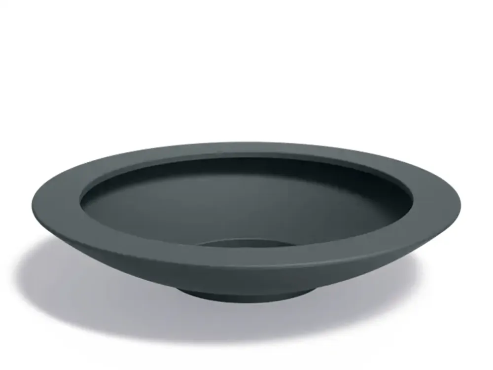 Adezz Ceder Plantenbak Polyester Rond Schaalmodel 200 x 200 x 40 cm Antracietgrijs Premium