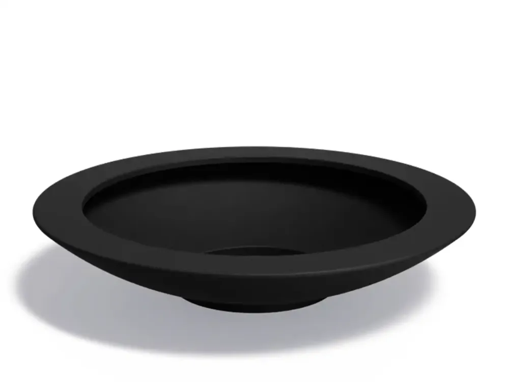Lage Kosten Adezz Ceder Plantenbak Polyester Rond Schaalmodel 200 x 200 x 40 cm Gitzwart