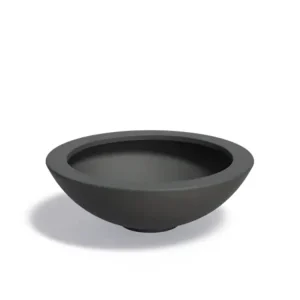 Adezz Ceder Plantenbak Polyester Rond Schaalmodel 120 x 120 x 40 cm Zwartgrijs Hete Deal