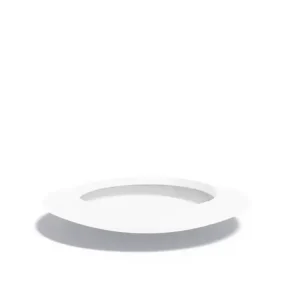Direct Beschikbaar Adezz Ceder Plantenbak Polyester Rond Schaalmodel 120 x 120 x 20 cm Verkeerswit