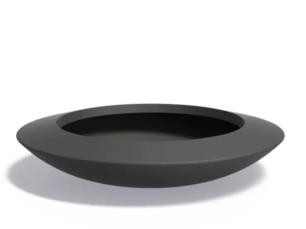 Adezz Malva Plantenbak Polyester Rond Schaalmodel 200 x 200 x 40 cm Zwartgrijs Merkproduct