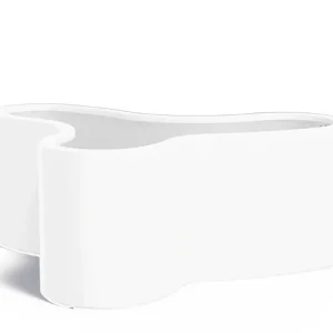 Adezz Organ Plantenbak Polyester Rond Organisch 161 x 133,5 x 60 cm Verkeerswit Populair