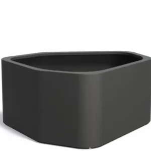 Lage Prijs Adezz Shape Plantenbak Polyester Rond Hoeking 130 x 126 x 60 cm Zwartgrijs