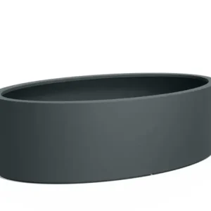 Voordeelprijs Adezz Ellipse Plantenbak Polyester Ovaal 200 x 120 x 60 cm Antracietgrijs