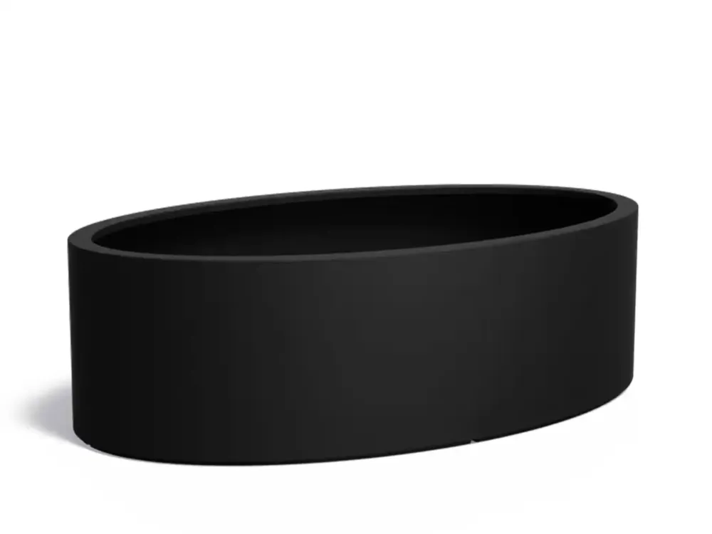 Lage Prijs Adezz Ellipse Plantenbak Polyester Ovaal 200 x 120 x 60 cm Gitzwart