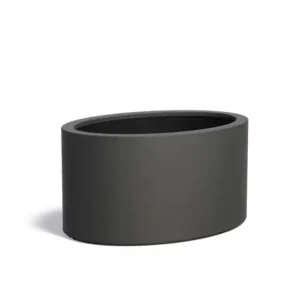 Gecertificeerd Adezz Ellipse Plantenbak Polyester Ovaal 115 x 80 x 60 cm Zwartgrijs