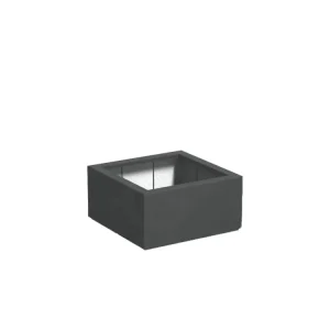Adezz Carrez Plantenbak Polyester Vierkant 80 x 80 x 40 cm Antracietgrijs Populair