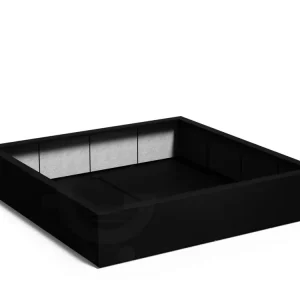 Adezz Carrez Plantenbak Polyester Vierkant 200 x 200 x 40 cm Gitzwart Korting