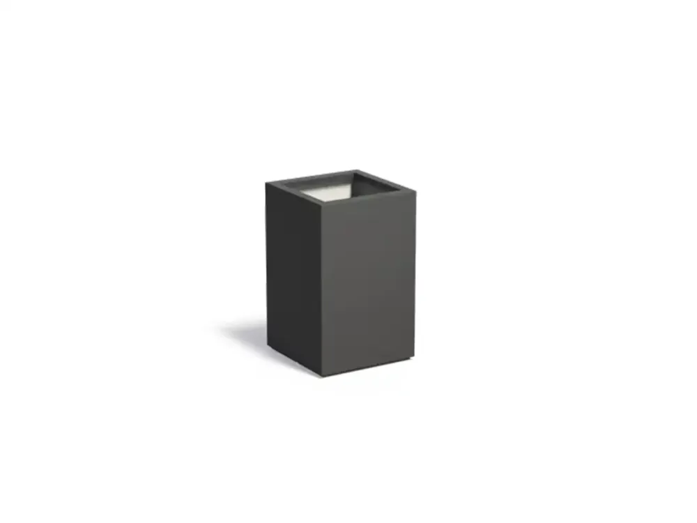 Koop Online Adezz Carrez Plantenbak Polyester Vierkant 50 x 50 x 80 cm Zwartgrijs