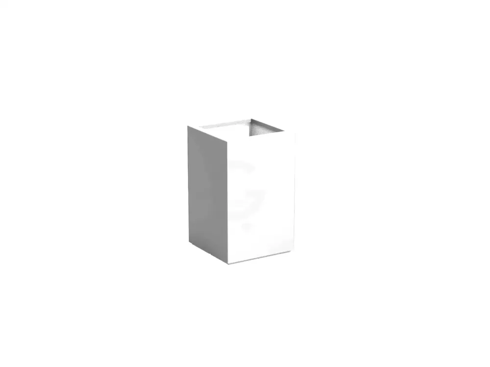 Favoriet Adezz Carrez Plantenbak Polyester Vierkant 50 x 50 x 80 cm Verkeerswit