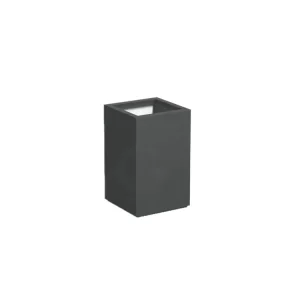 Betaalbaar Adezz Carrez Plantenbak Polyester Vierkant 50 x 50 x 80 cm Antracietgrijs