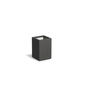 Direct Beschikbaar Adezz Carrez Plantenbak Polyester Vierkant 40 x 40 x 60 cm Zwartgrijs