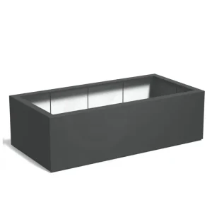 Veilige Betaling Adezz Carrez Plantenbak Polyester Rechthoek 200 x 100 x 60 cm Antracietgrijs