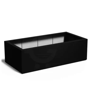 Adezz Carrez Plantenbak Polyester Rechthoek 200 x 100 x 60 cm Gitzwart Premium