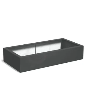 Must-Have Adezz Carrez Plantenbak Polyester Rechthoek 200 x 100 x 40 cm Antracietgrijs