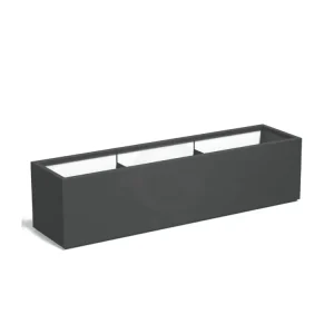 Populair Adezz Carrez Plantenbak Polyester Rechthoek 200 x 50 x 50 cm Antracietgrijs