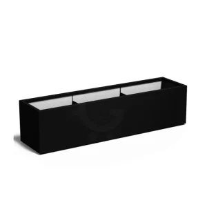 Adezz Carrez Plantenbak Polyester Rechthoek 200 x 50 x 50 cm Gitzwart Merkproduct