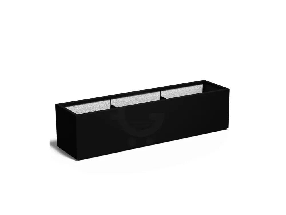 Adezz Carrez Plantenbak Polyester Rechthoek 200 x 50 x 50 cm Gitzwart Merkproduct