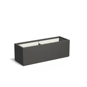 Adezz Carrez Plantenbak Polyester Rechthoek 150 x 50 x 50 cm Zwartgrijs Exclusieve Aanbieding