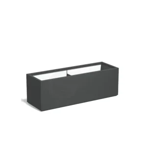 Adezz Carrez Plantenbak Polyester Rechthoek 150 x 50 x 50 cm Antracietgrijs Gecertificeerd