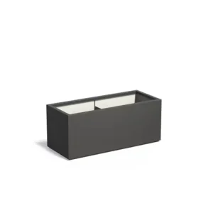 Adezz Carrez Plantenbak Polyester Rechthoek 120 x 50 x 50 cm Zwartgrijs Rechtstreeks Van De Fabrikant
