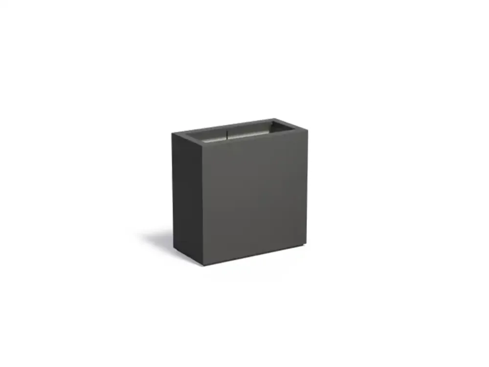 Meest Verkocht Adezz Carrez Plantenbak Polyester Rechthoek 80 x 40 x 80 cm Zwartgrijs