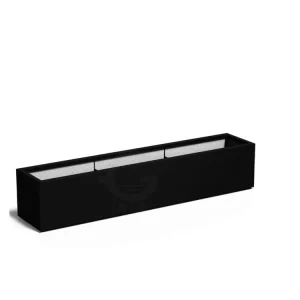 Seizoensaanbieding Adezz Carrez Plantenbak Polyester Rechthoek 200 x 40 x 40 cm Gitzwart