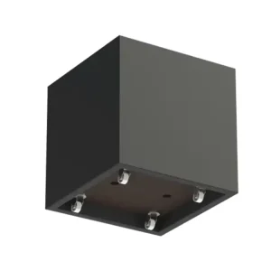 Veilige Betaling Adezz Carrez Plantenbak Polyester Vierkant met wielen 80 x 80 x 80 cm Zwartgrijs