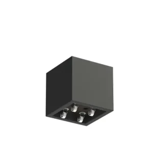 Direct Verzonden Adezz Carrez Plantenbak Polyester Vierkant met wielen 50 x 50 x 50 cm Zwartgrijs