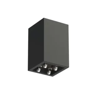 Direct Beschikbaar Adezz Carrez Plantenbak Polyester Vierkant met wielen 50 x 50 x 80 cm Zwartgrijs