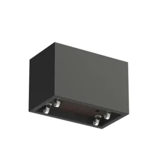 Korting Adezz Carrez Plantenbak Polyester Rechthoek met wielen 90 x 50 x 60 cm Zwartgrijs