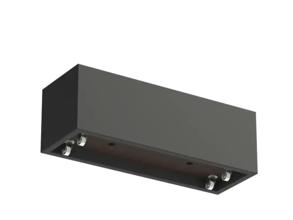 Adezz Carrez Plantenbak Polyester Rechthoek met wielen 150 x 50 x 50 cm Zwartgrijs Express Levering