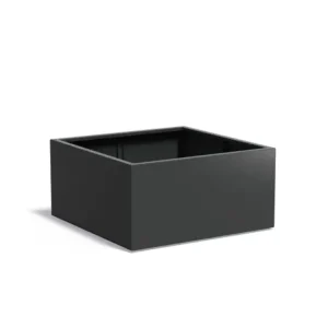 Nu Kopen Adezz Carrez Aluminium Plantenbak Vierkant 120 x 120 x 60 cm Zwartgrijs