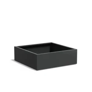 Koop Vandaag Adezz Carrez Aluminium Plantenbak Vierkant 120 x 120 x 40 cm Zwartgrijs
