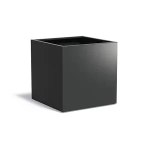 Koopje Adezz Carrez Aluminium Plantenbak Vierkant 100 x 100 x 100 cm Zwartgrijs