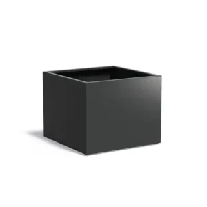 Adezz Carrez Aluminium Plantenbak Vierkant 100 x 100 x 80 cm Zwartgrijs Exclusieve Aanbieding