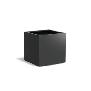 Adezz Carrez Aluminium Plantenbak Vierkant 80 x 80 x 80 cm Zwartgrijs Meest Verkocht