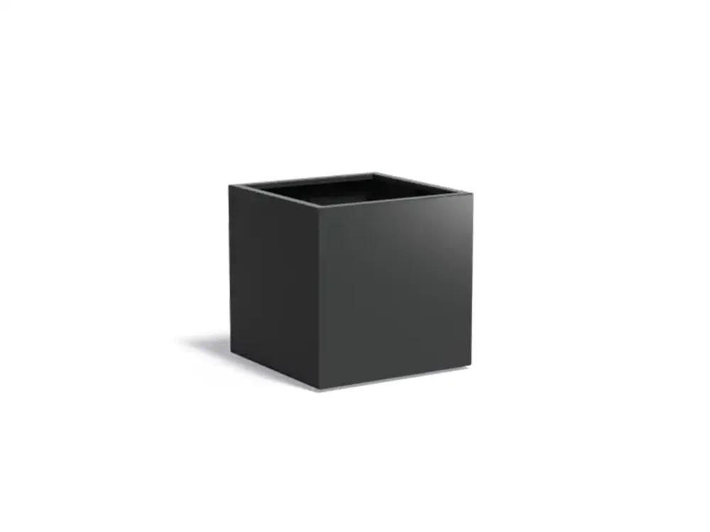 Adezz Carrez Aluminium Plantenbak Vierkant 80 x 80 x 80 cm Zwartgrijs Meest Verkocht