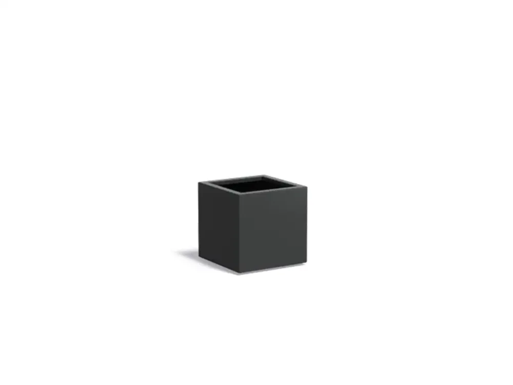 Adezz Carrez Aluminium Plantenbak Vierkant 50 x 50 x 50 cm Zwartgrijs Hete Deal