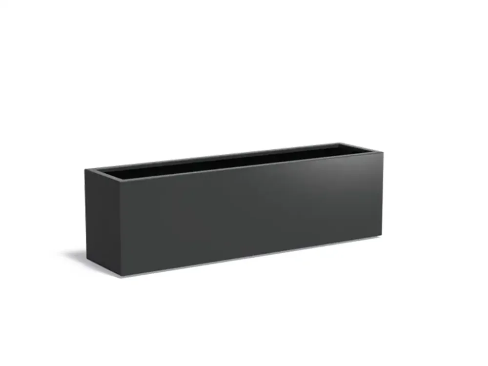 Adezz Carrez Aluminium Plantenbak Rechthoek 200 x 50 x 60 cm Zwartgrijs Koop Online