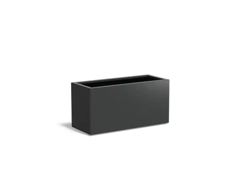 Weekendaanbieding Adezz Carrez Aluminium Plantenbak Rechthoek 120 x 50 x 60 cm Zwartgrijs