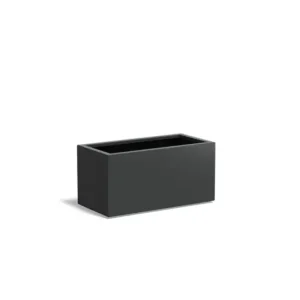 Adezz Carrez Aluminium Plantenbak Rechthoek 100 x 50 x 50 cm Zwartgrijs Shop Nu