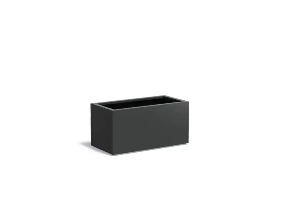 Adezz Carrez Aluminium Plantenbak Rechthoek 100 x 50 x 50 cm Zwartgrijs Shop Nu