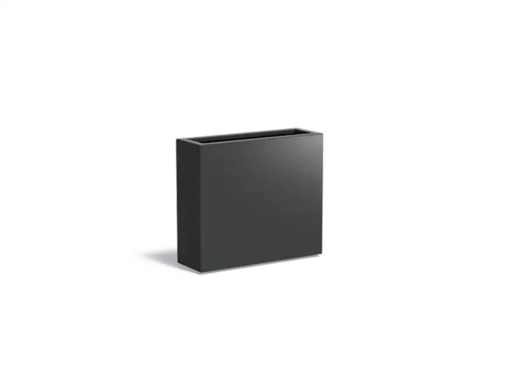 Adezz Carrez Aluminium Plantenbak Rechthoek 90 x 30 x 80 cm Zwartgrijs Koop Online